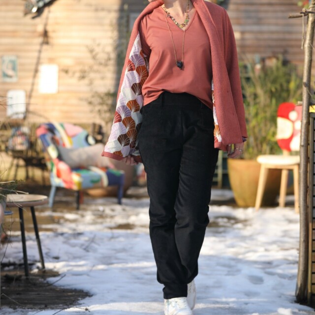 Quintessence - Pantalon Marcus - velours côtelé noir