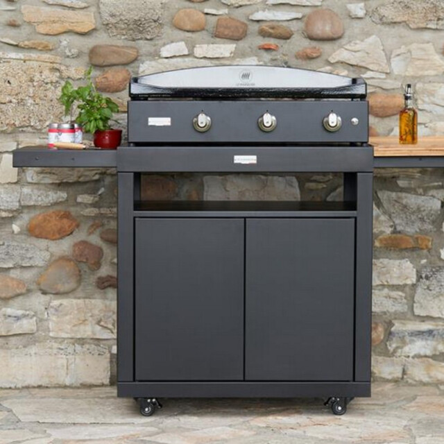 LE MARQUIER - Plancha à gaz 375 LE MARQUIER Pure Vintage coloris noir