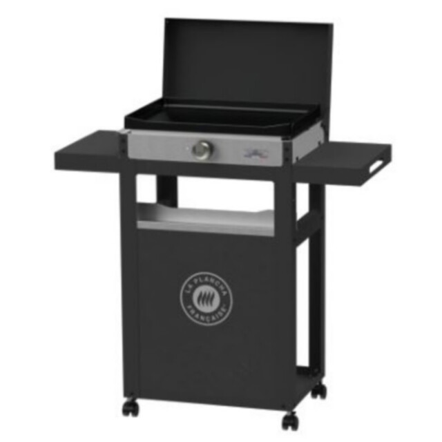 Le Marquier - Plancha électrique LE MARQUIER La Plancha Française 150 Duo Edition : couvercle, chariot, porte-épices et rideau inclus