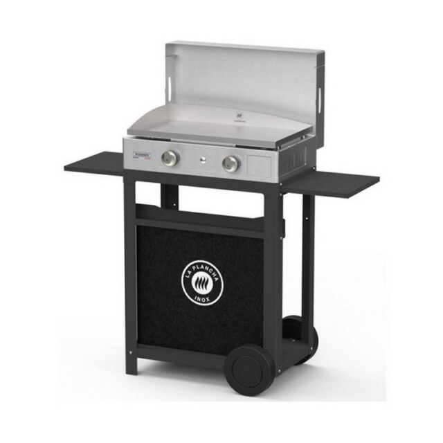LE MARQUIER - Plancha inox LE MARQUIER Gaz Duo Edition : couvercle