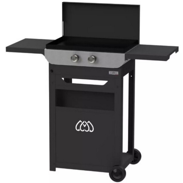 Le Marquier - Plancha LE MARQUIER Original électrique 260 Duo Edition : chariot et couvercle inclus