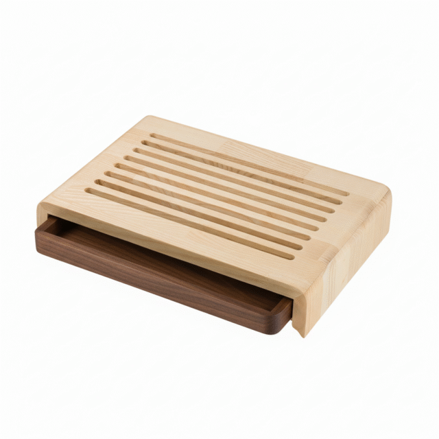 Manufacture Jacquemin - Planche à pain en noyer naturel avec rainure