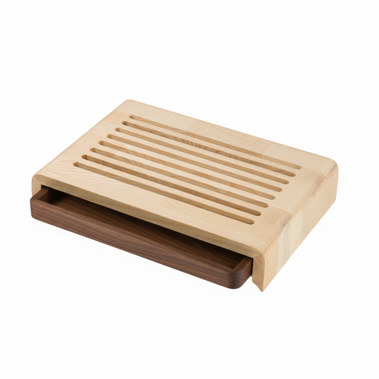 Manufacture Jacquemin - Planche à pain en noyer naturel avec rainure