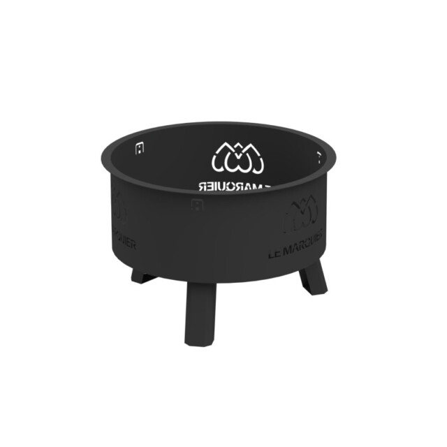 LE MARQUIER - Plaque de sol de protection LE MARQUIER extérieur noire 75x75cm pour brasero