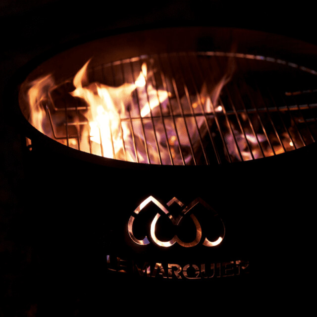 LE MARQUIER - Plaque de sol de protection LE MARQUIER extérieur noire 75x75cm pour brasero