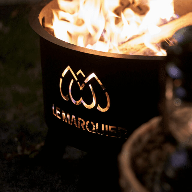 LE MARQUIER - Plaque de sol de protection LE MARQUIER extérieur noire 75x75cm pour brasero