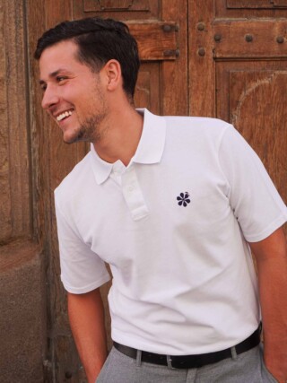 Le Polo Français Homme En Coton Bio – Blanc par la marque Maison Tricolore Maison Tricolore - Le Polo Français Homme En Coton Bio – Blanc