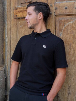 Maison Tricolore - Le Polo Français Homme En Coton Bio  Noir