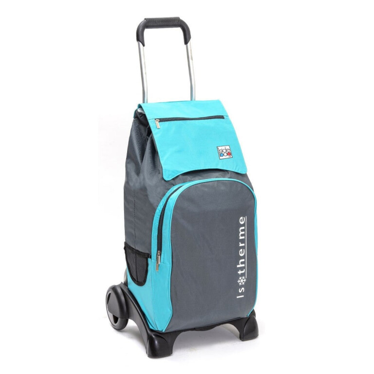 Mon Chariot de Courses - Chariot de courses MP 400 - Sac 55L isotherme  - Turquoise Anthracite