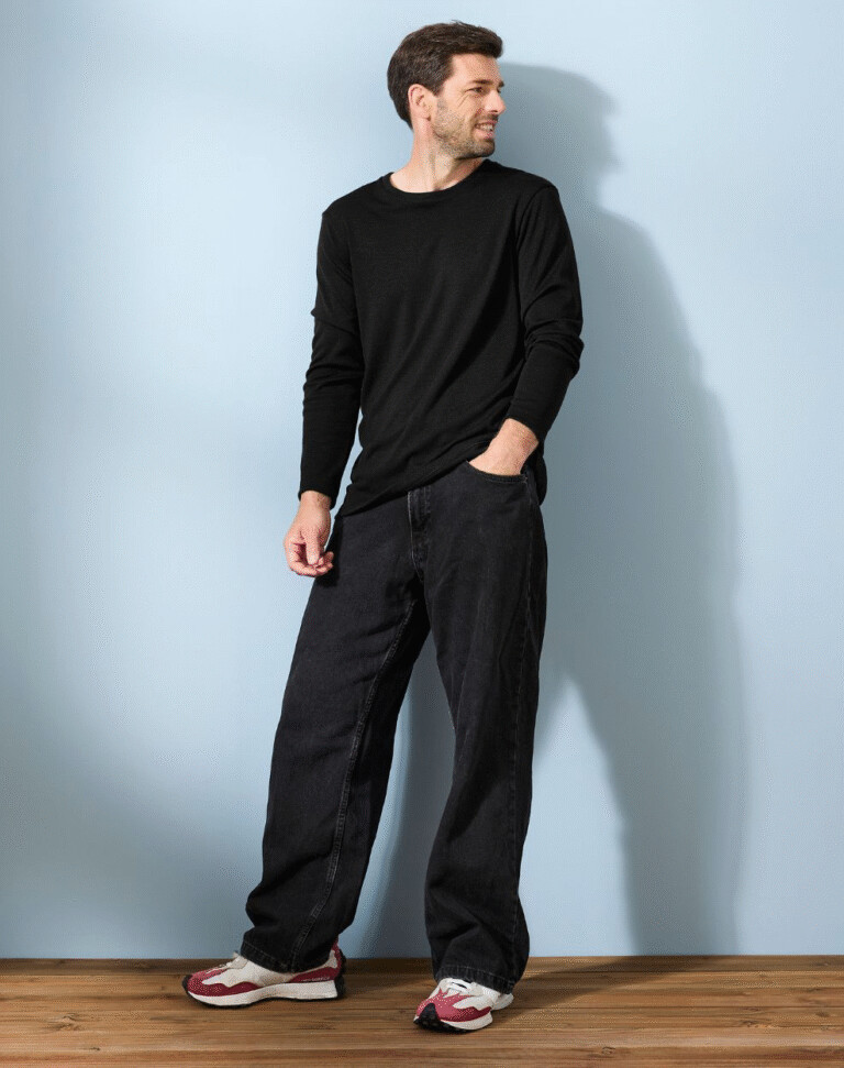 Lemahieu - T-shirt épais 100% Laine Mérinos - Noir - Homme