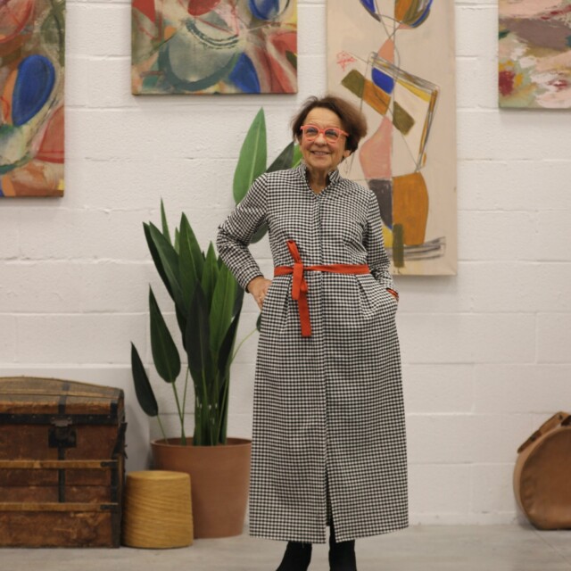 Quintessence - Robe Cyrielle – flanelle de coton vichy noir