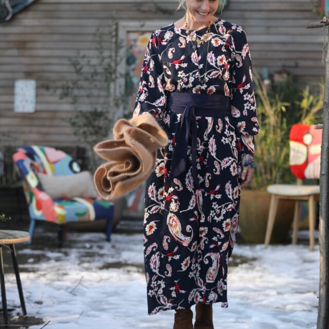 Quintessence - Robe Isis - crèpe de viscose Solaria