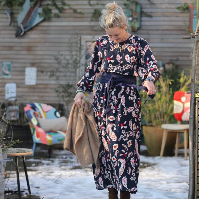 Quintessence - Robe Isis - crèpe de viscose Solaria