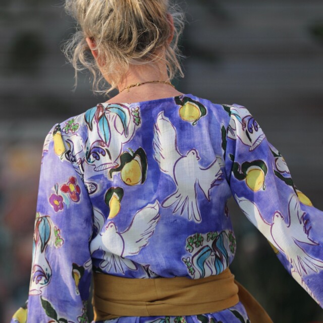 Quintessence - Robe Isis - Viscose Céleste