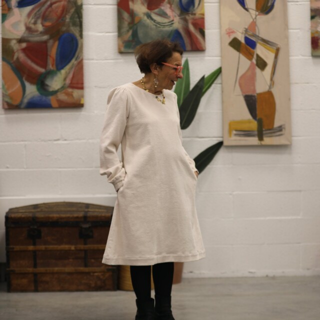 Quintessence - Robe Rosine – velours côtelé ivoire