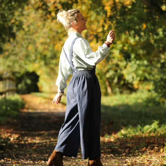 Quintessence - Salopette Isaure - jean brut