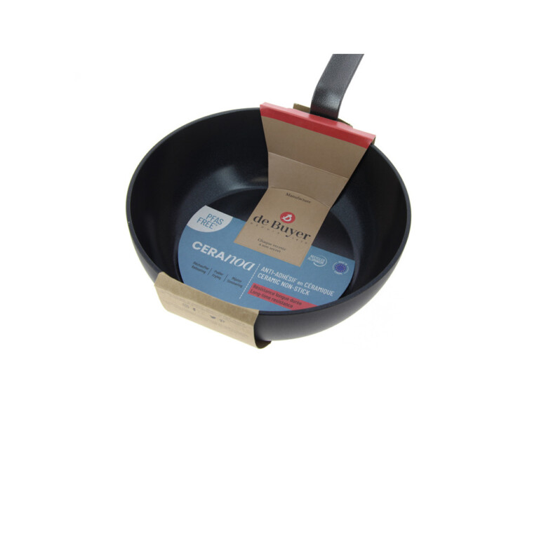 DE BUYER - Sauteuse bombée en céramique DE BUYER Ceranoa amovible - 2 tailles