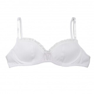 SG en JERSEY BIO ADÈLE blanc/fraise par la marque Matins d’avril Matins d’avril - SG en JERSEY BIO ADÈLE blanc/fraise