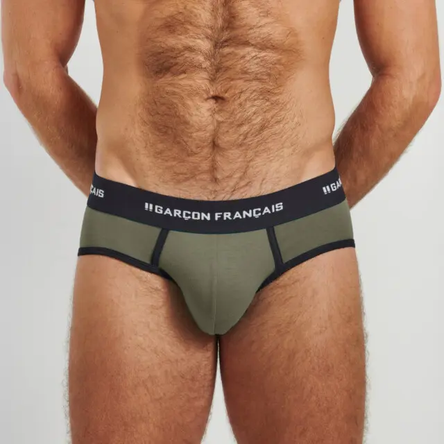 Slip kaki clair par la marque Garçon Français Garçon Français - Slip kaki clair