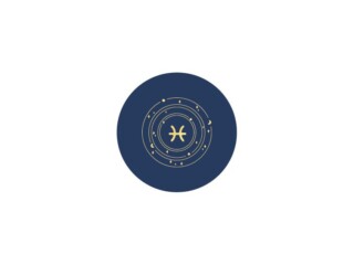 LAVOISIER Maroquinier - Sous-verre signe astro en cuir bleu – SV506 Poissons (19 février – 20 mars)