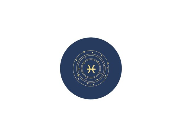 LAVOISIER Maroquinier - Sous-verre signe astro en cuir bleu – SV506 Poissons (19 février – 20 mars)