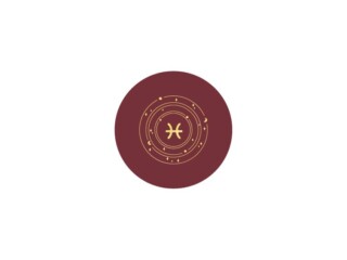 LAVOISIER Maroquinier - Sous-verre signe astro en cuir bordeaux  SV506 Poissons (19 février – 20 mars)