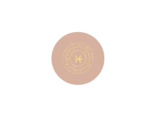 LAVOISIER Maroquinier - Sous-verre signe astro en cuir rose  SV506 Poissons (19 février – 20 mars)