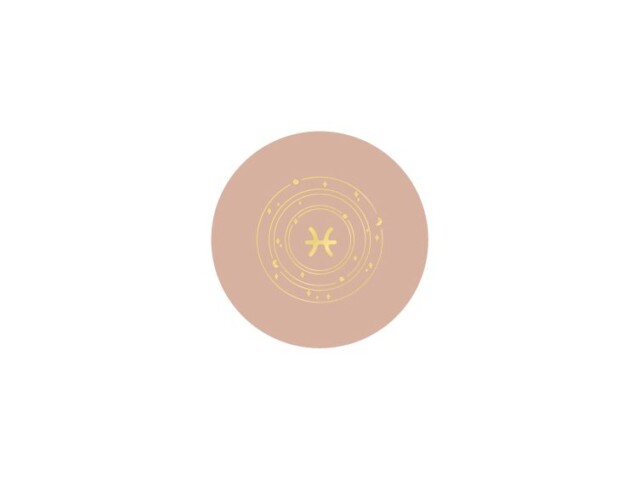 LAVOISIER Maroquinier - Sous-verre signe astro en cuir rose – SV506 Poissons (19 février – 20 mars)