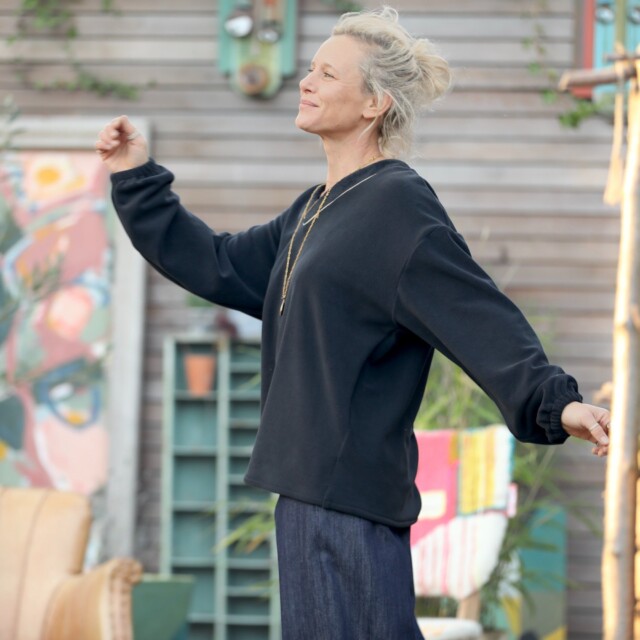 Quintessence - Sweat Gustave - polaire noire