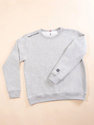 Le Sweat Classique Français Homme – Gris par la marque Maison Tricolore Maison Tricolore - Le Sweat Classique Français Homme – Gris