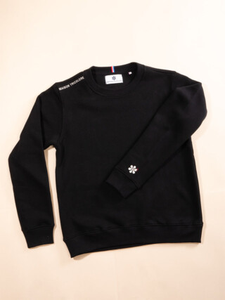 Maison Tricolore - Le Sweat Classique Femme Coton Bio France – Noir