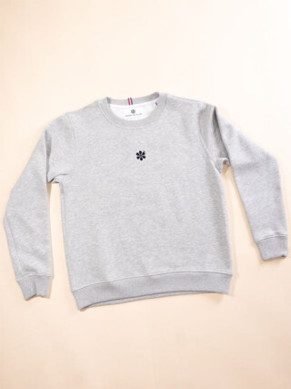 Le Sweat Classique Français Femme – Gris par la marque Maison Tricolore Maison Tricolore - Le Sweat Classique Français Femme – Gris