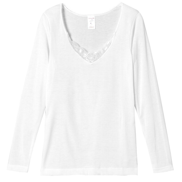 Lemahieu - T-shirt thermique ML - Extra Chaud - Blanc - Femme - Femme