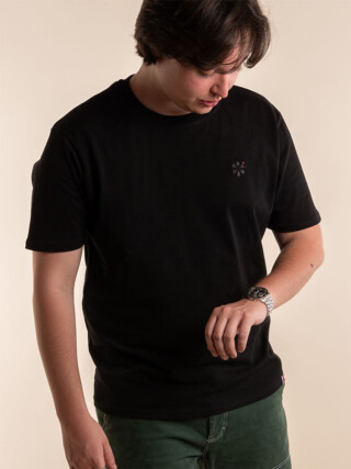Maison Tricolore - Lindispensable T-Shirt Homme En Coton Bio  Noir