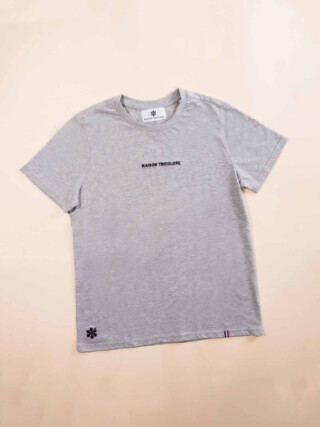 Maison Tricolore - L’incontournable T-shirt Homme en Coton Bio – Gris