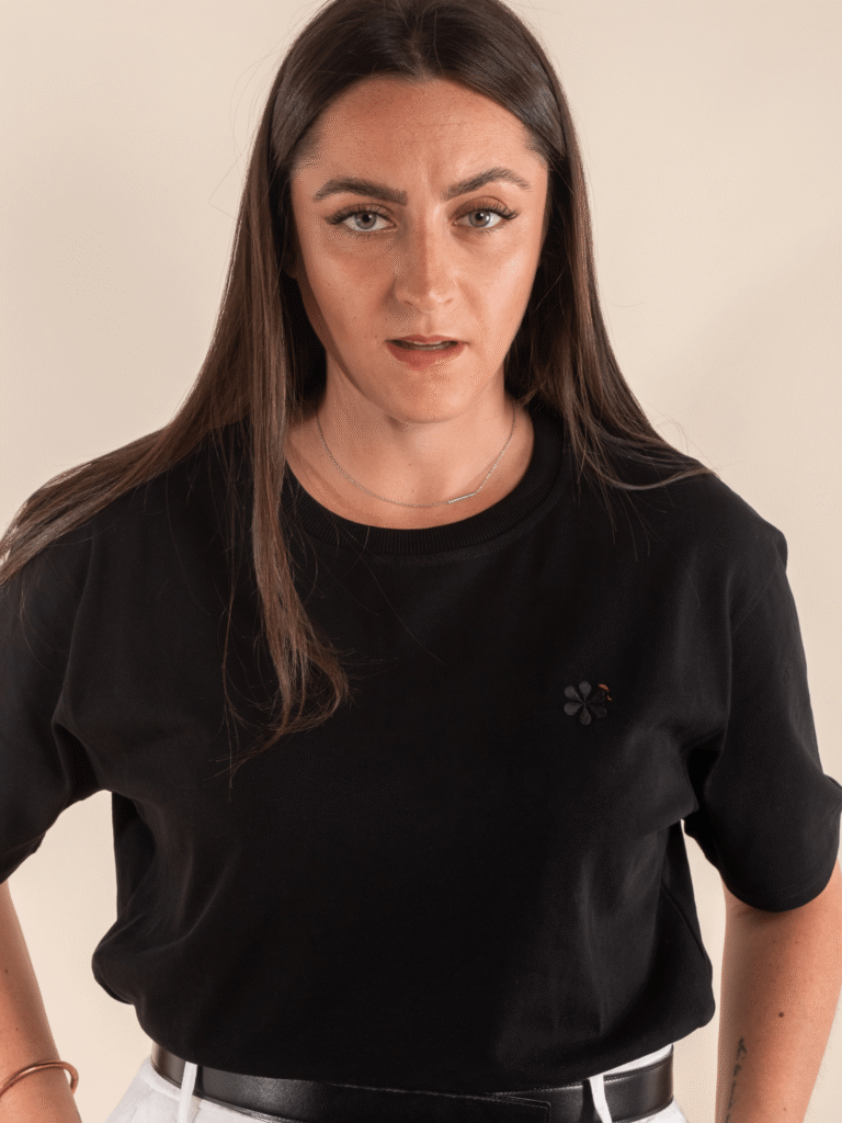 Maison Tricolore - L'indispensable T-Shirt Femme En Coton Bio - Noir