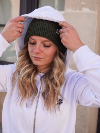 La Veste Zippée Française Femme – Blanc par la marque Maison Tricolore Maison Tricolore - La Veste Zippée Française Femme – Blanc