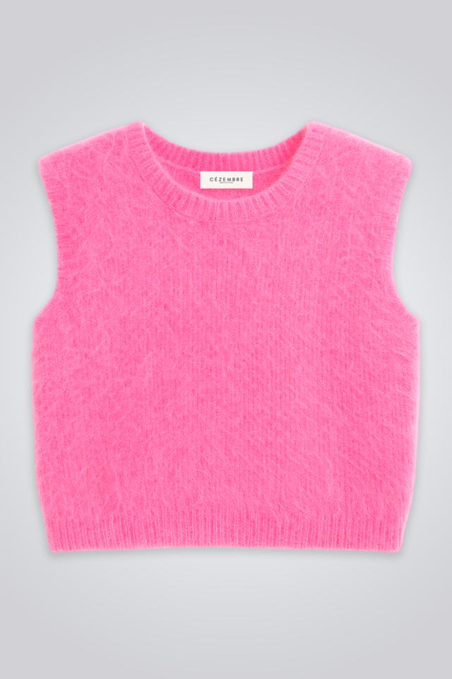 CÉZEMBRE - Pull sans manches en alpaga