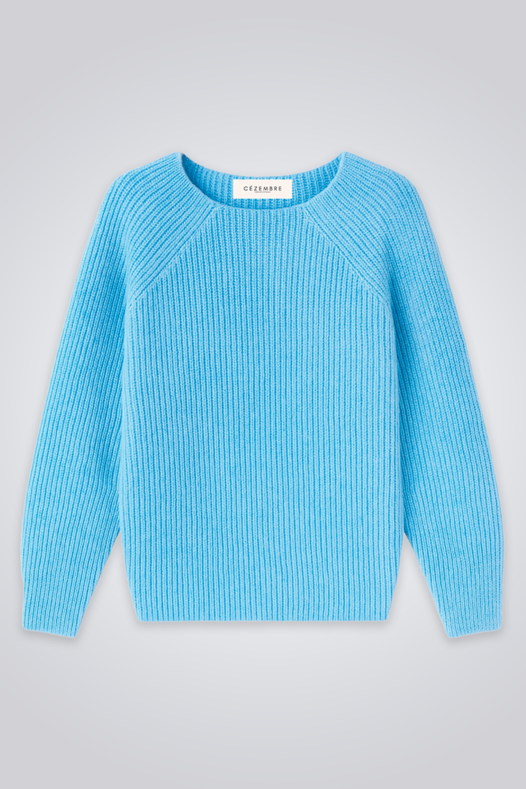Cézembre - Pull en alpaga - ROCHEBONNE - Azur / XL