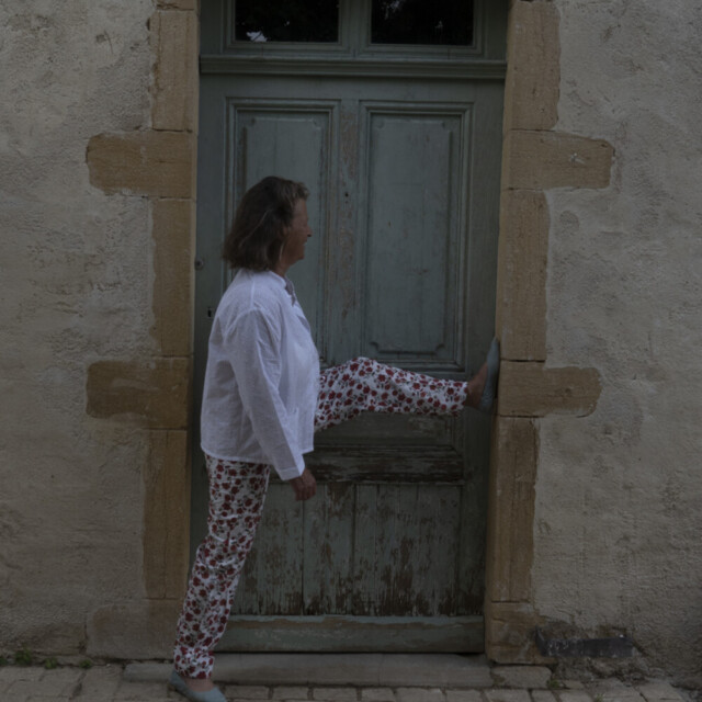 Fleurs Pois & Cie - Pantalon de pyjama femme et/ou de ville - Rouge/Blanc/vert foncé/vert clair