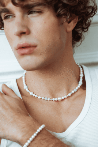 Collier Bleu du Prince Perles d’eau douce et Aigue Marine par la marque NEIJE NEIJE - Collier Bleu du Prince Perles d’eau douce et Aigue Marine
