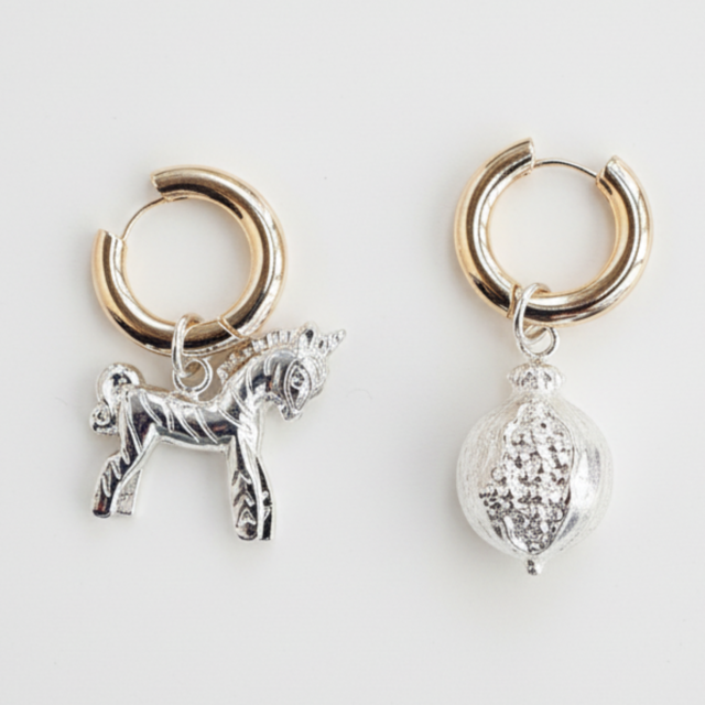 NEIJE - Boucles d'Oreilles Trésor de Troie (Grenade)