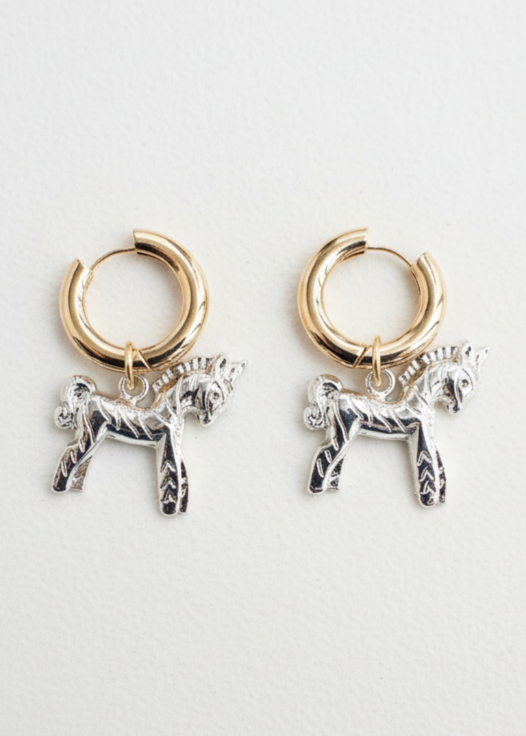 NEIJE - Boucles d'Oreilles Trésor de Troie (Cheval)