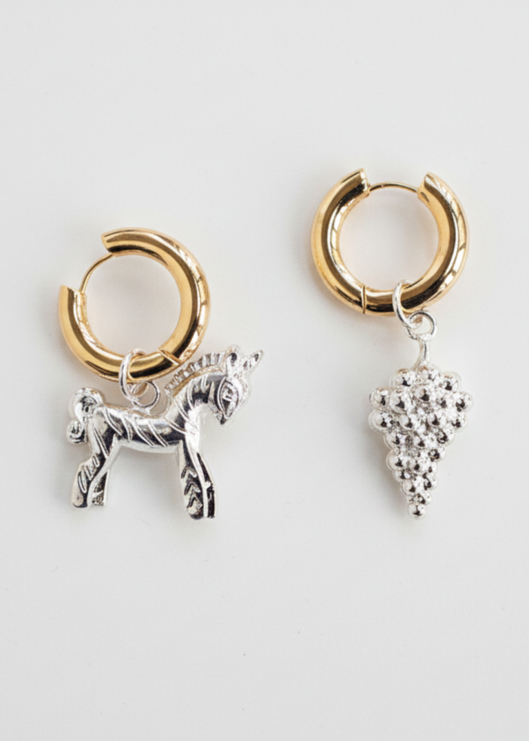 NEIJE - Boucles d'Oreilles Trésor de Troie (Grappe de Raisin)