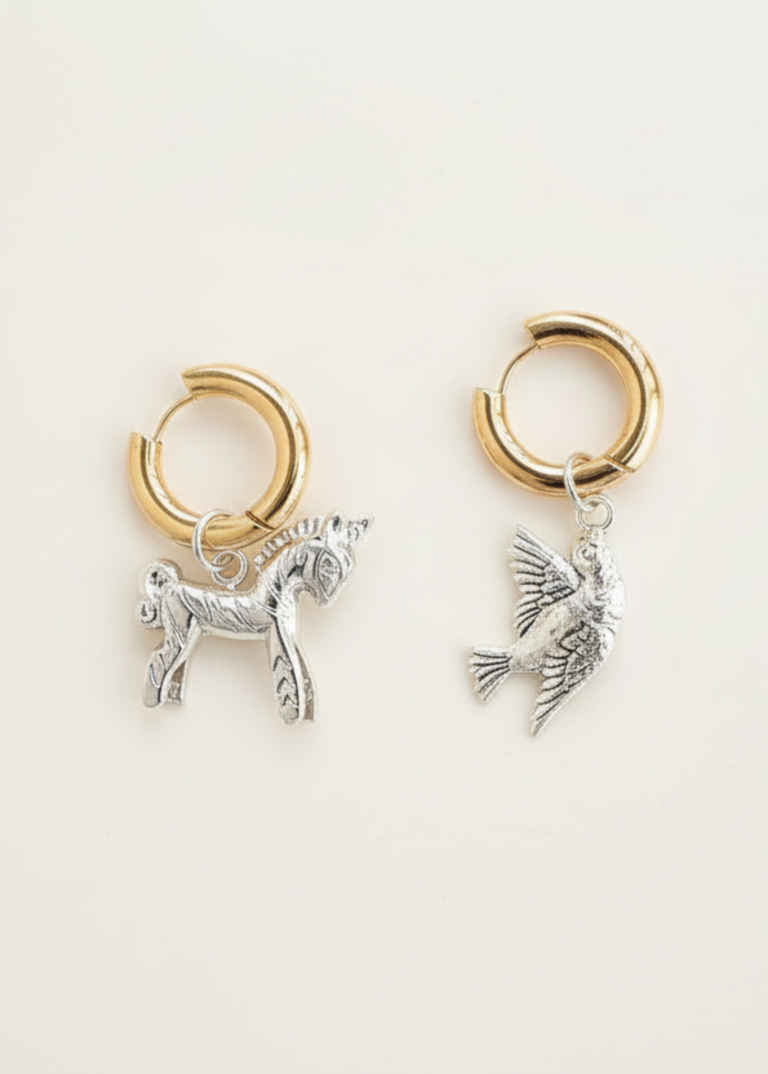 NEIJE - Boucles d'Oreilles Trésor de Troie (Oiseau)