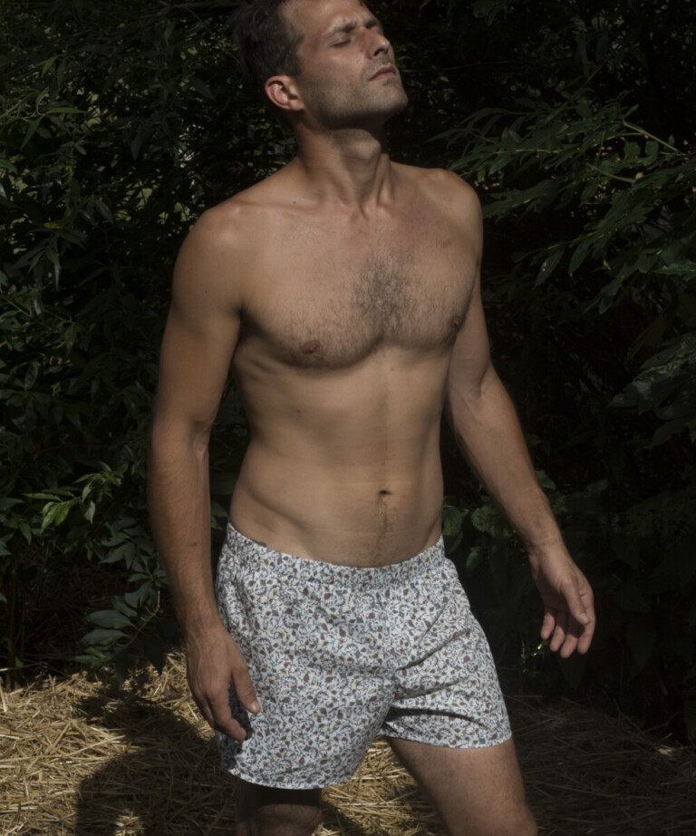 CALECON 48 1ebf1454 91f7 6756 be40 417c7c780601 Fleurs Pois & Cie - Caleçon 100% coton coupe américaine made in France. - Multicolore