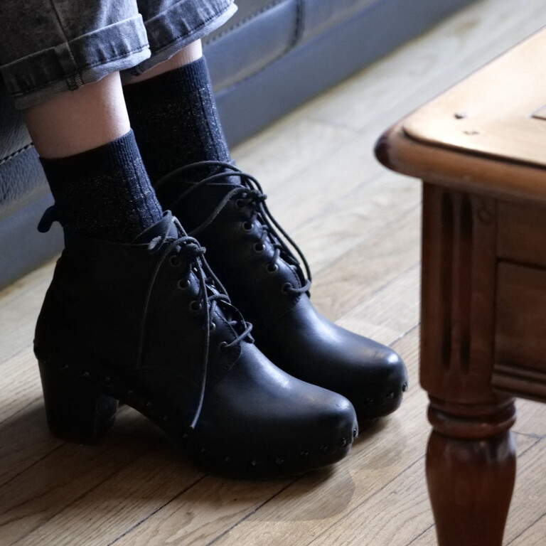 CALYSSA 454 PDP F2 VACHETTENERO PDPMOUTONNOIR 6NOIR S719 3 Bosabo - Bottine Calyssa