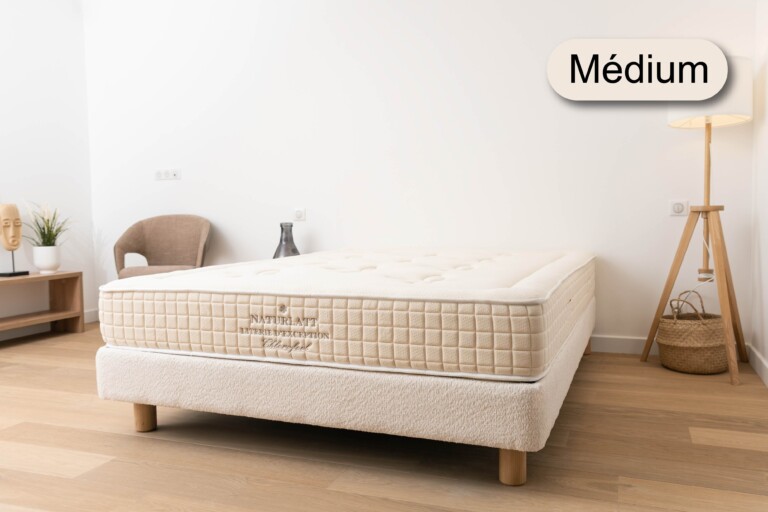 Naturlatt - Matelas Latex Naturel - Medium - Made in France - double face été/hiver