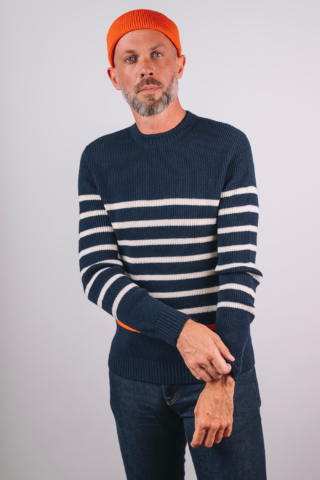Pull rayé en laine par la marque CÉZEMBRE CÉZEMBRE - Pull rayé en laine