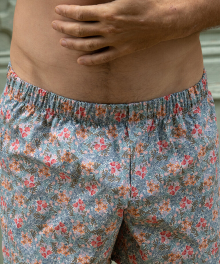 DSC04233 1ebf1452 ee41 6c84 9888 01b39dd7d640 Fleurs Pois & Cie - Caleçon 100% coton coupe américaine made in France. - Rose/vert clair